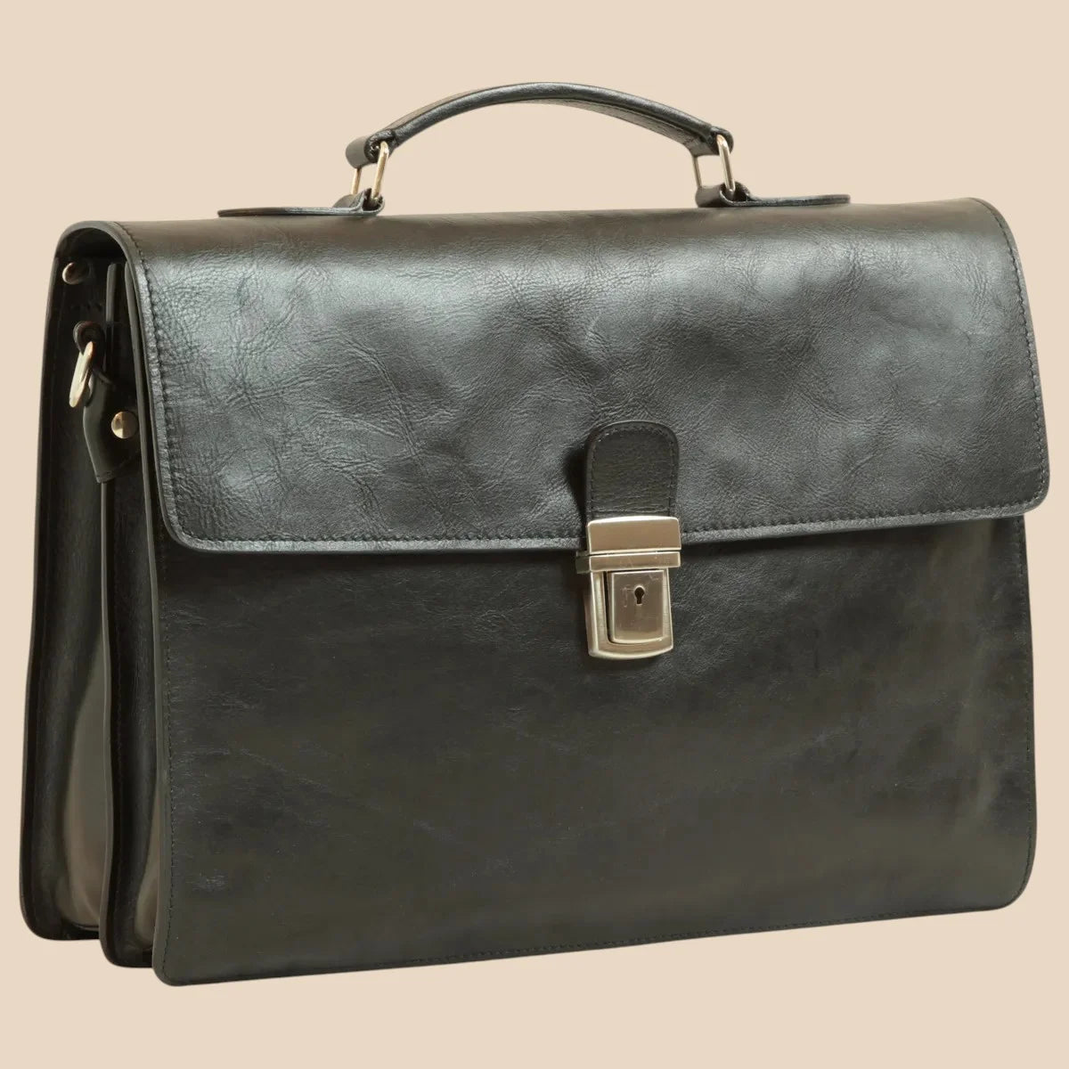 Leather Laptop Briefcase - Image 6 | Bufalo d'Oro