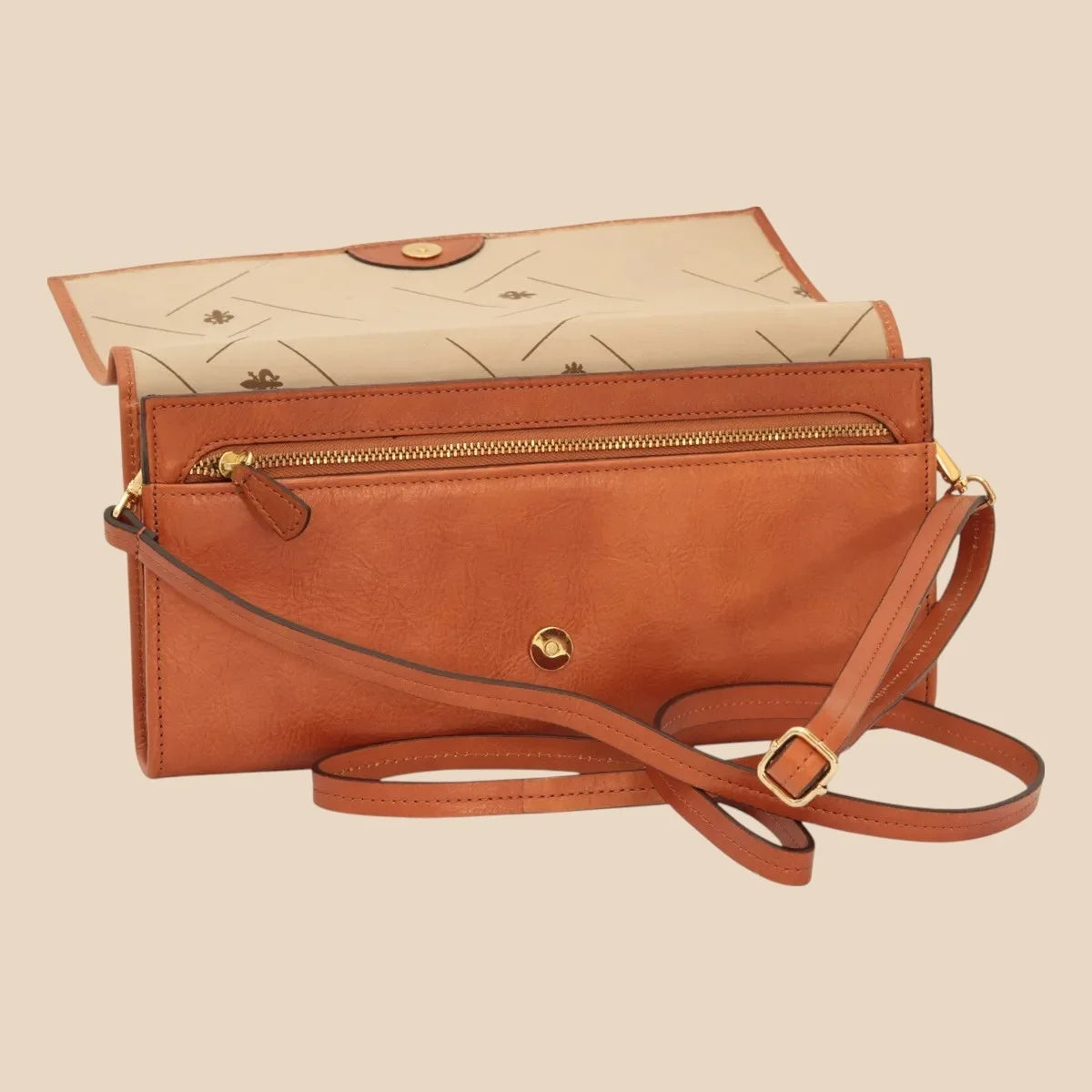 Full-Grain Calfskin Shoulder Bag - Image 5 | Bufalo d'Oro