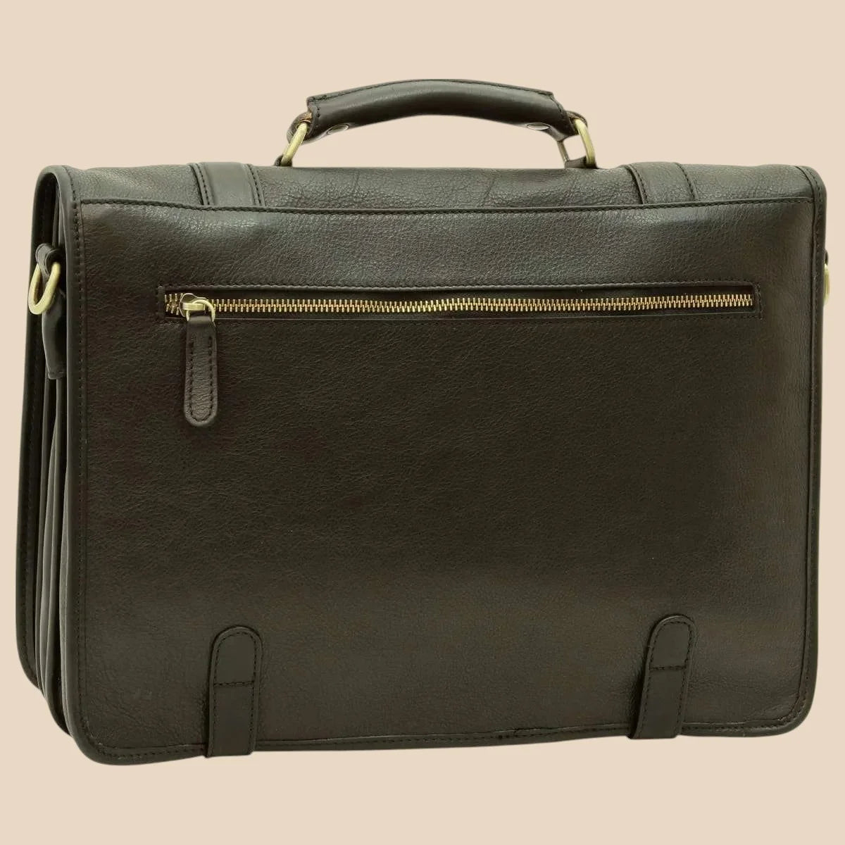 Calfskin Nappa Leather Briefcase - Image 17 | Bufalo d'Oro
