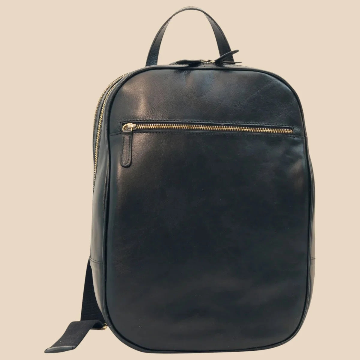 Leather Backpack With Exterior Zip Pockets - Image 4 | Bufalo d'Oro