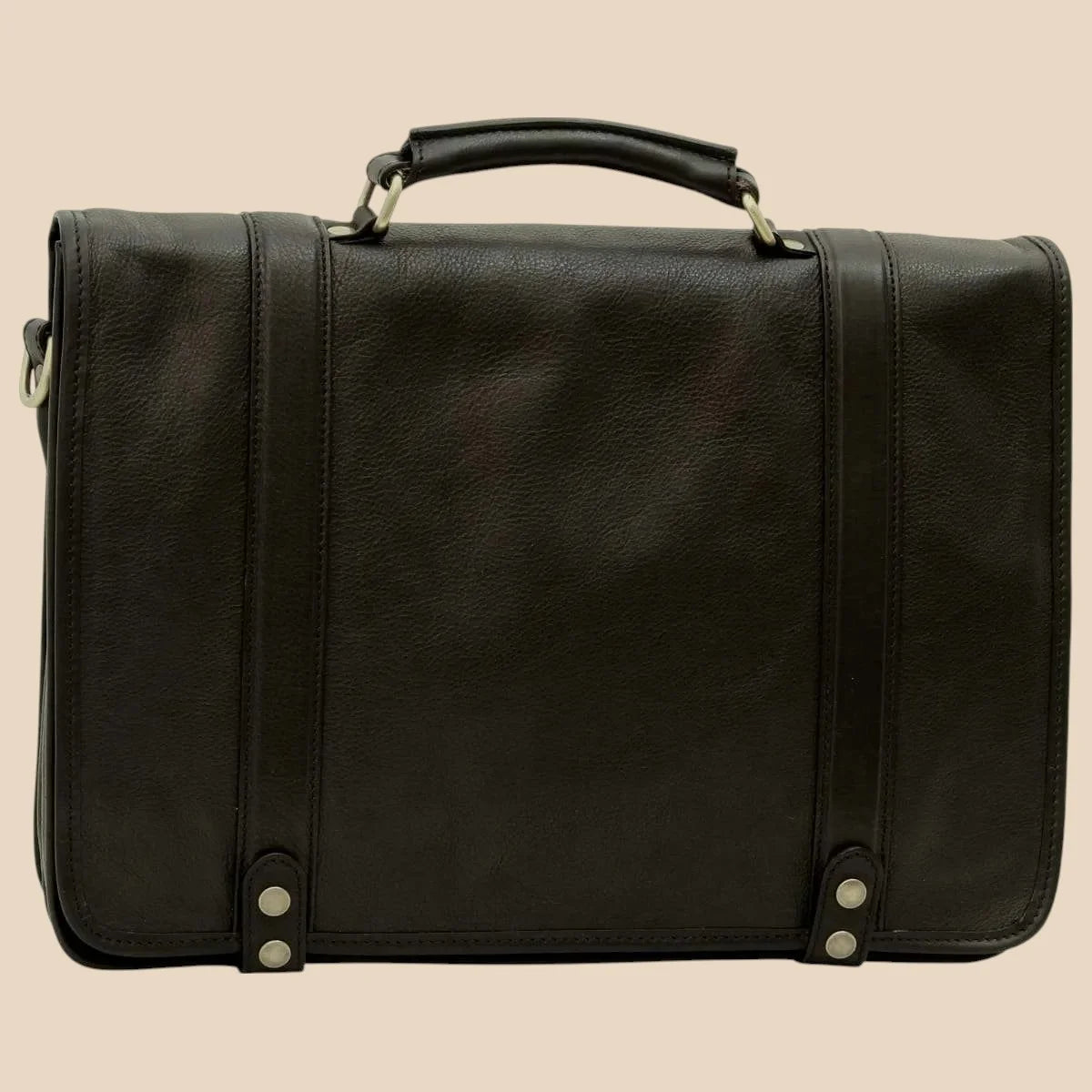 Calfskin Nappa Leather Briefcase - Image 15 | Bufalo d'Oro