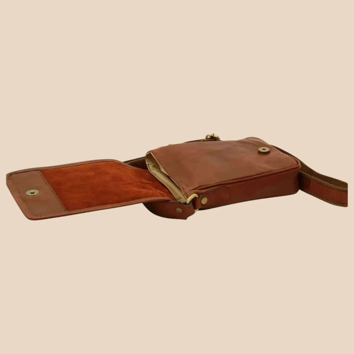 Soft Calfskin Leather Satchel Bag - Image 4 | Bufalo d'Oro