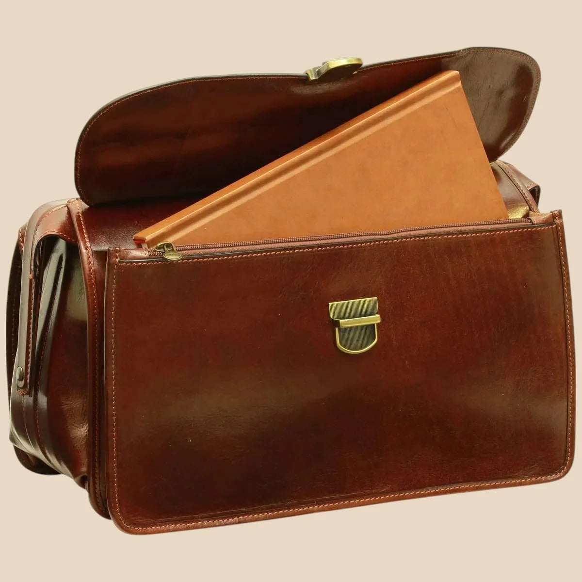 Leather Doctor's Bag - Brown Colonial - Image 13 | Bufalo d'Oro