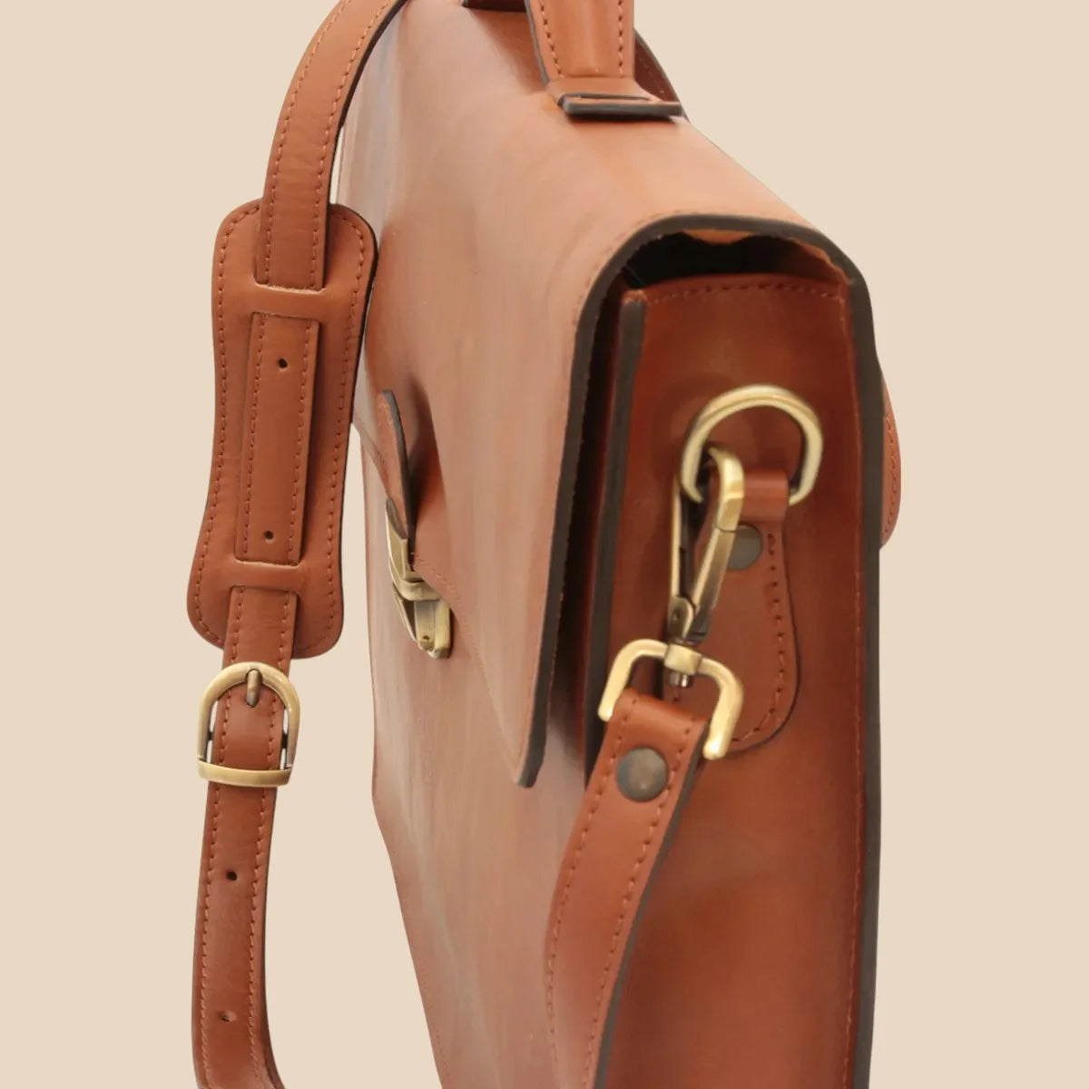 Business Leather Briefcase Colonial - Image 5 | Bufalo d'Oro