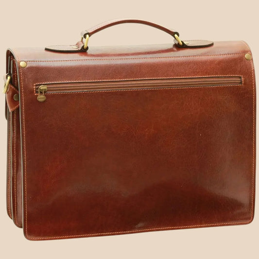 Leather Laptop Briefcase - Image 2 | Bufalo d'Oro