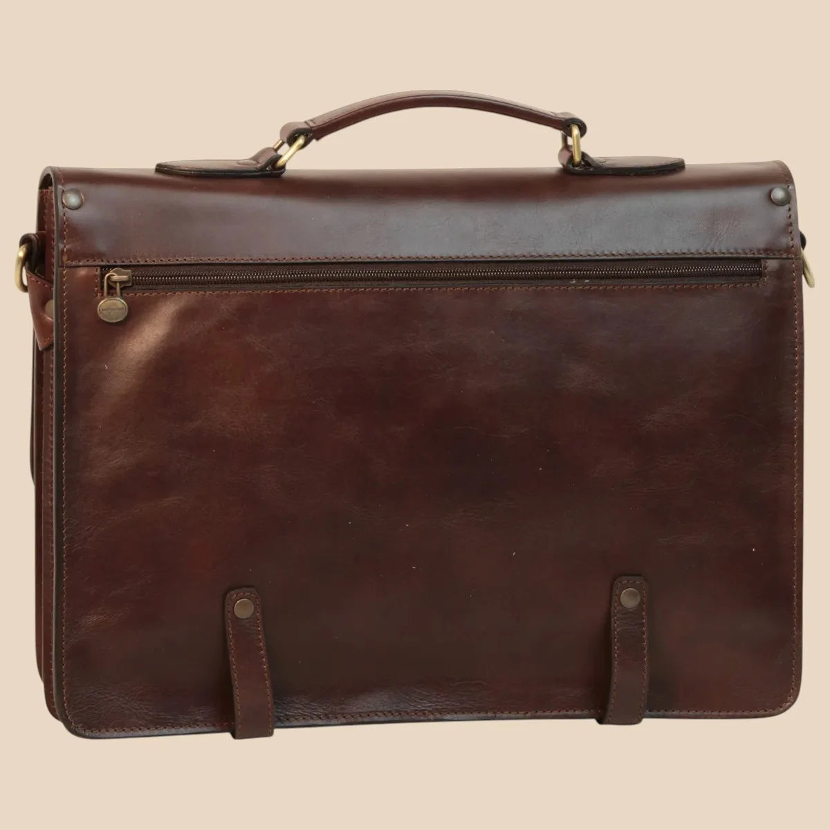 Leather Briefcase With Buckle Closures - Image 21 | Bufalo d'Oro