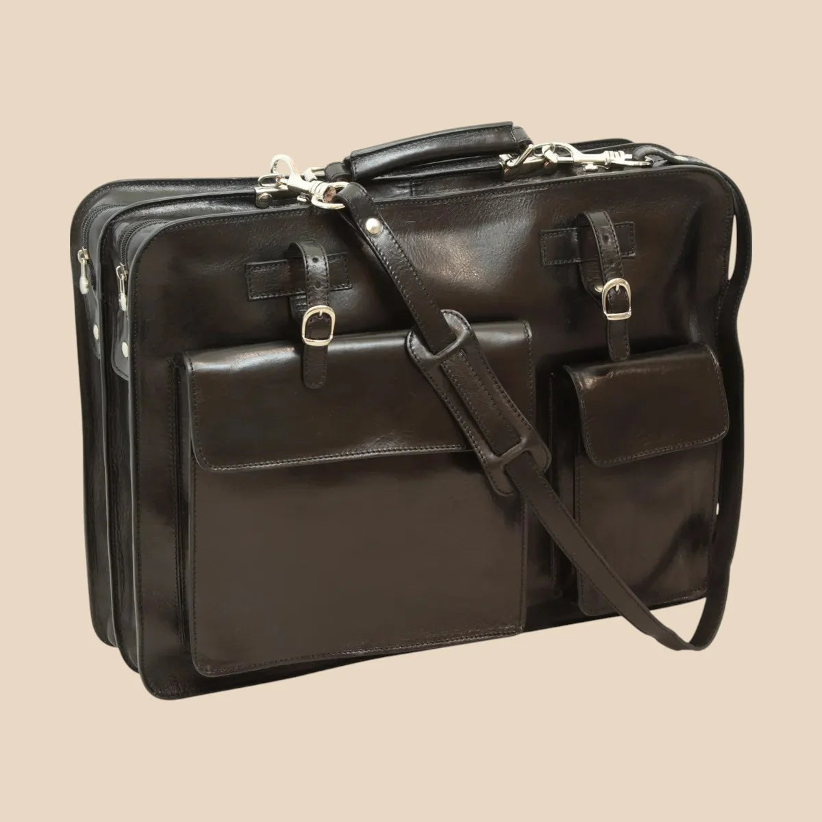 Leather Briefcase - Image 4 | Bufalo d'Oro