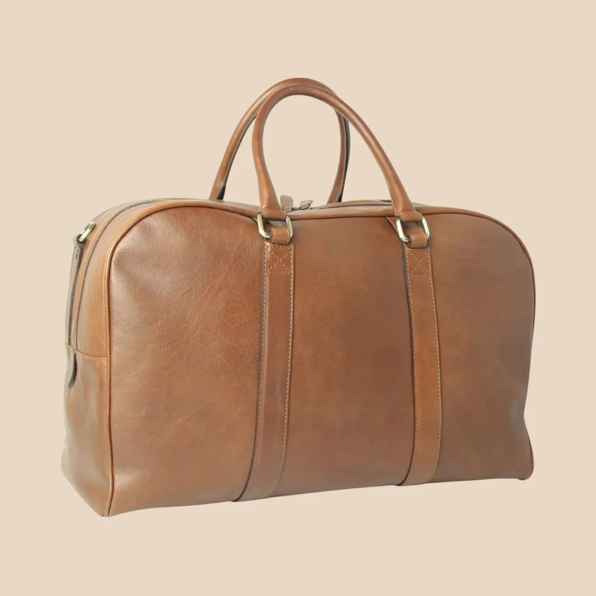 Soft Calfskin Leather Travel Bag - Image 8 | Bufalo d'Oro