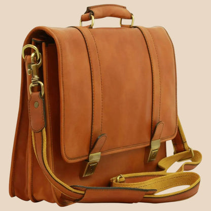 Calfskin Leather Briefcase - Image 38 | Bufalo d'Oro