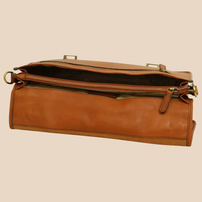 Calfskin Leather Briefcase - Image 36 | Bufalo d'Oro