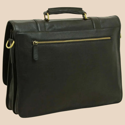 Calfskin Leather Briefcase - Image 30 | Bufalo d'Oro