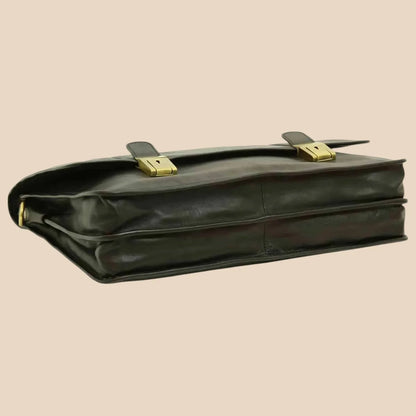 Calfskin Leather Briefcase - Image 27 | Bufalo d'Oro