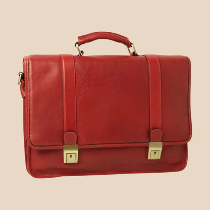 Calfskin Leather Briefcase - Image 20 | Bufalo d'Oro