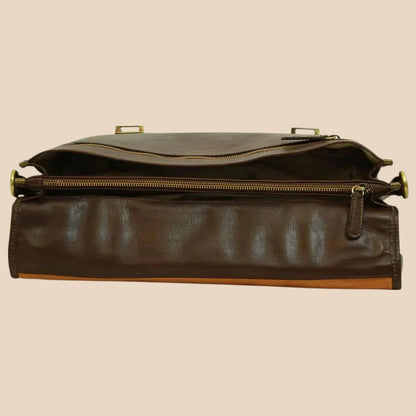 Calfskin Leather Briefcase - Image 14 | Bufalo d'Oro