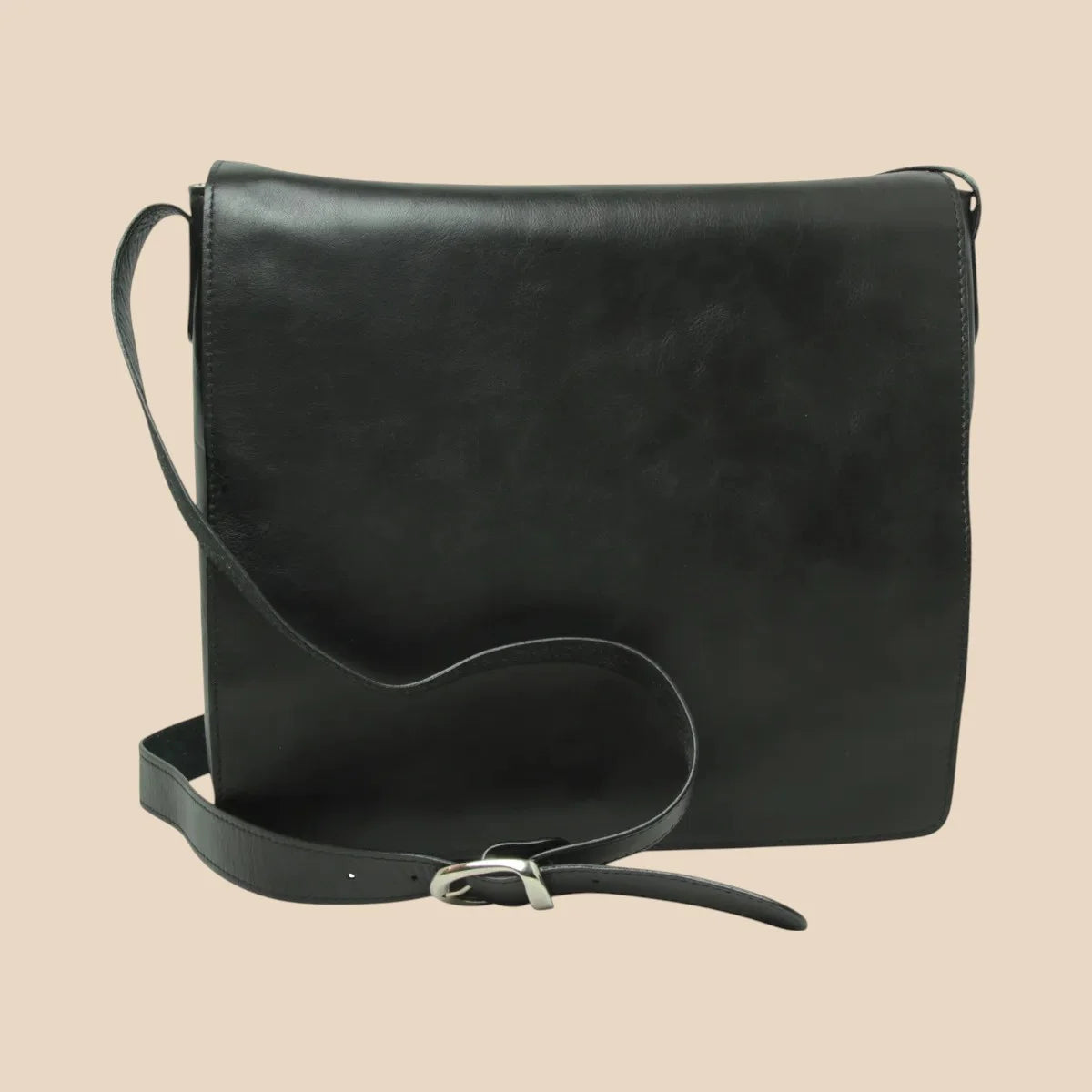 Full-Grain Leather Messenger - Image 5 | Bufalo d'Oro