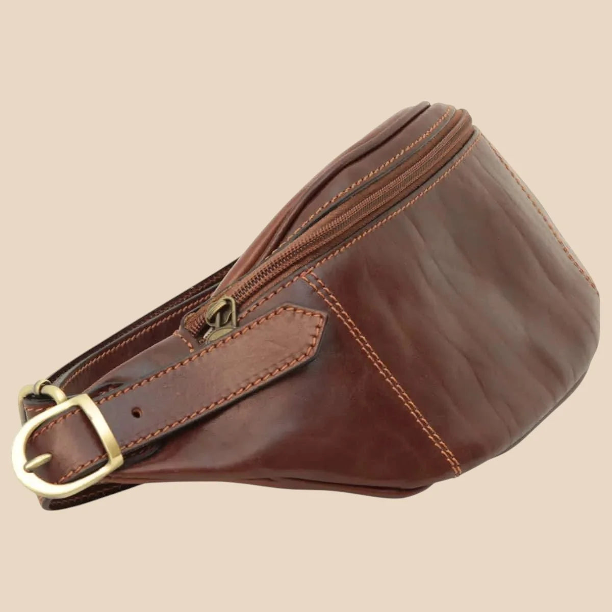 Full Grain Italian Calf Skin Leather Belt Pack - Image 10 | Bufalo d'Oro