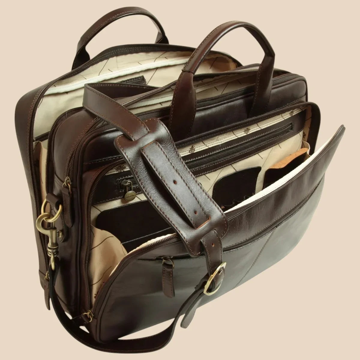 Italian Leather Briefcase - Image 24 | Bufalo d'Oro