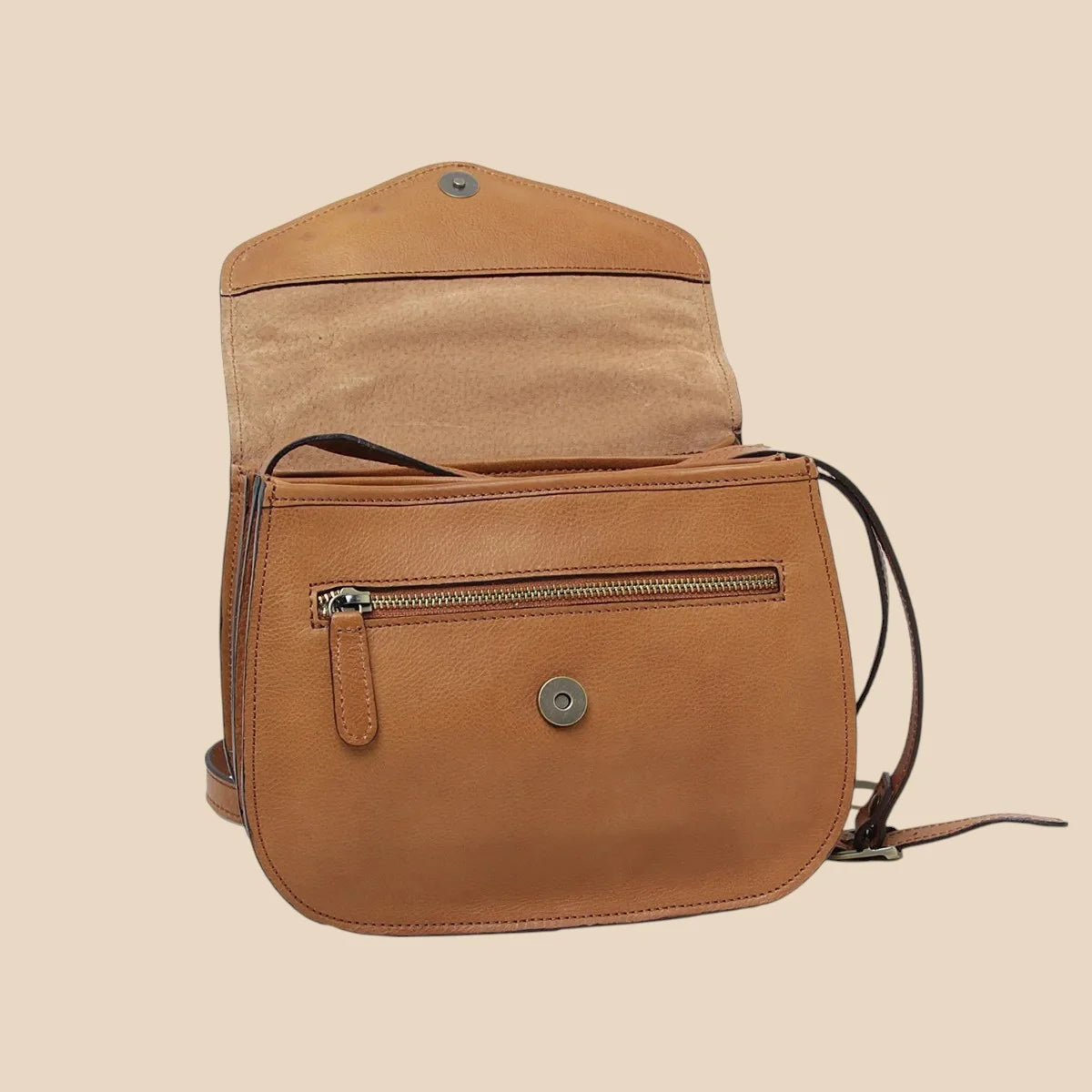Full-Grain Calfskin Shoulder Bag - Image 34 | Bufalo d'Oro