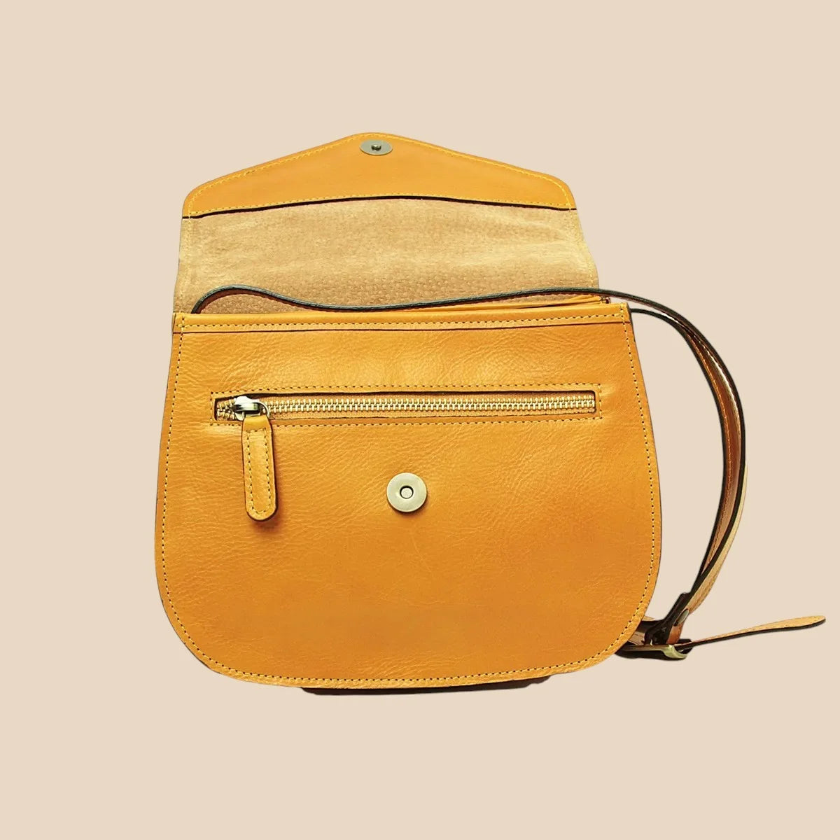 Full-Grain Calfskin Shoulder Bag - Image 29 | Bufalo d'Oro
