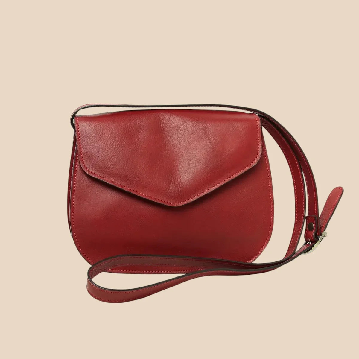 Full-Grain Calfskin Shoulder Bag - Image 5 | Bufalo d'Oro