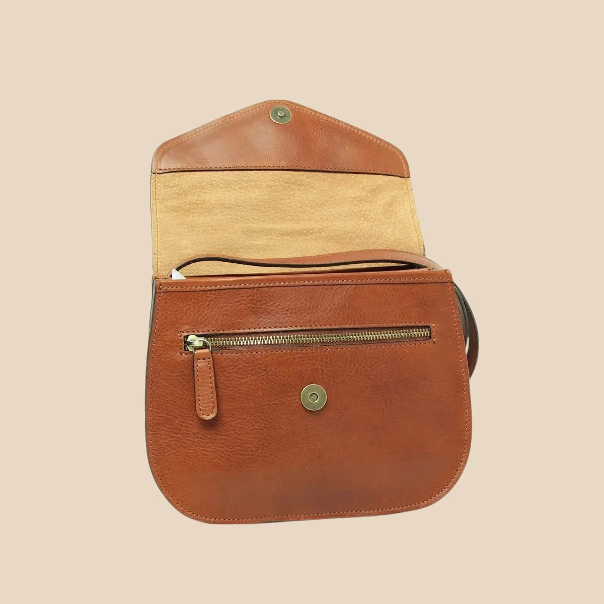 Full-Grain Calfskin Shoulder Bag - Image 18 | Bufalo d'Oro