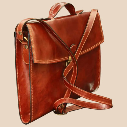Business Leather Briefcase - Image 10 | Bufalo d'Oro