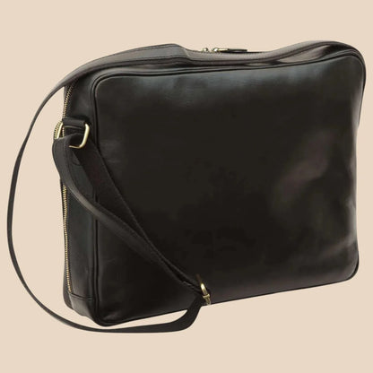 Large Leather Bag With Zip Closures - Image 13 | Bufalo d'Oro