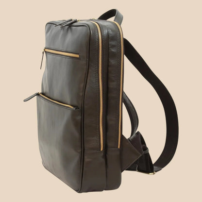 Leather Back Pack With Backside Troller Strap - Image 27 | Bufalo d'Oro