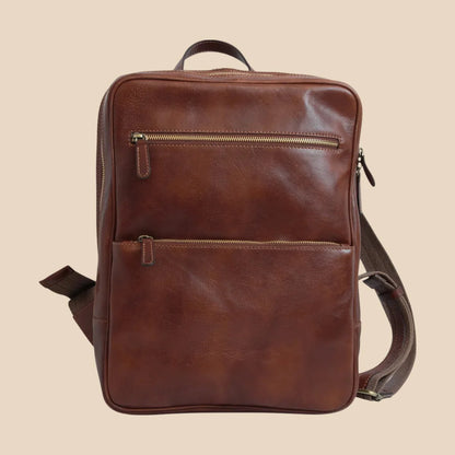 Leather Back Pack With Backside Troller Strap - Image 25 | Bufalo d'Oro