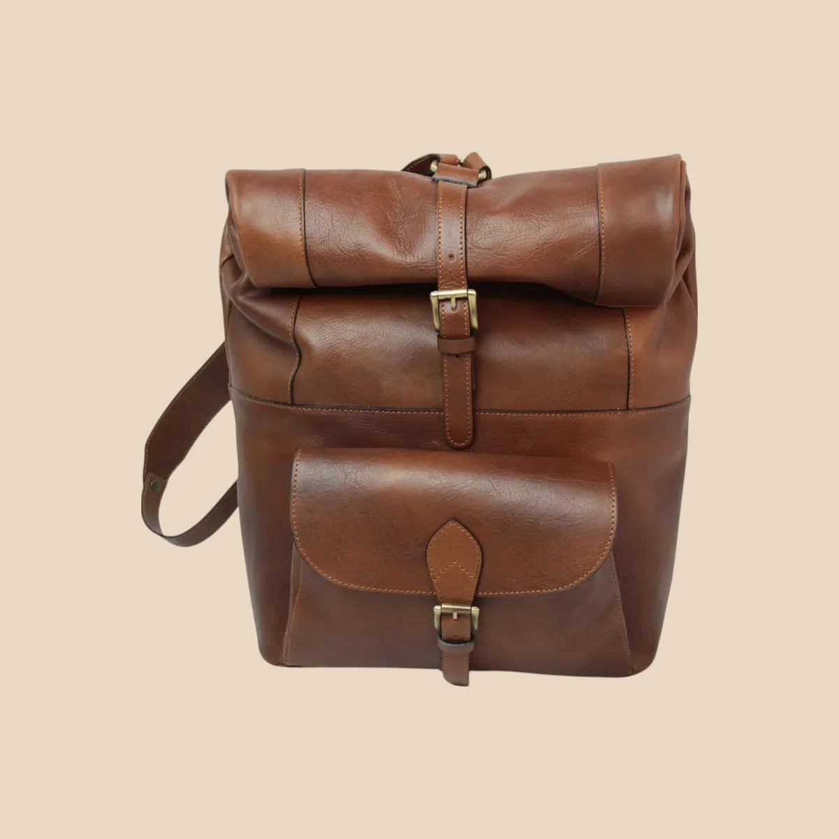 Full-Grain Leather Backpack - Image 3 | Bufalo d'Oro