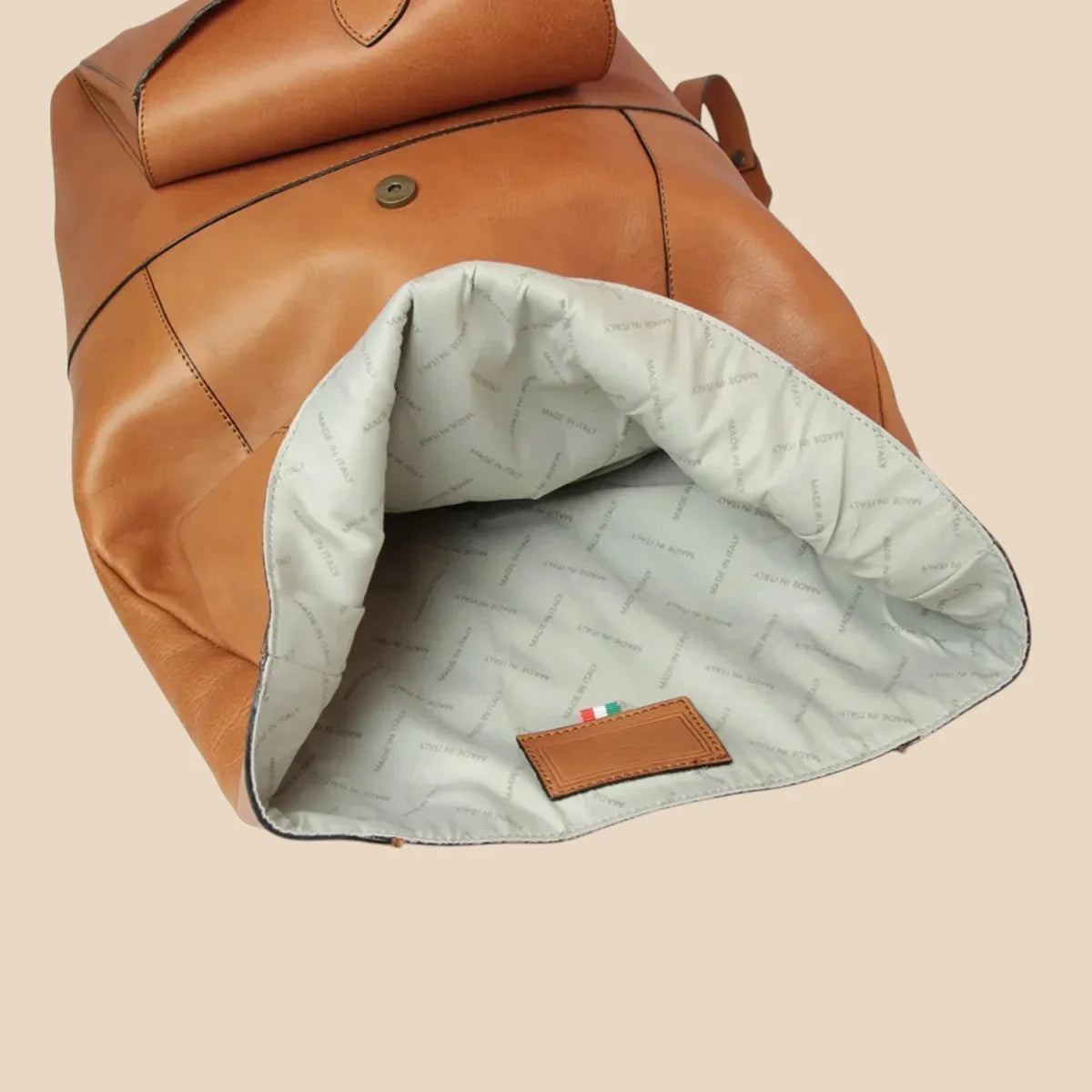 Full-Grain Leather Backpack - Image 48 | Bufalo d'Oro