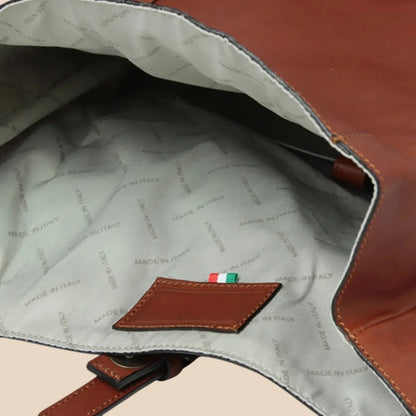 Full-Grain Leather Backpack - Image 10 | Bufalo d'Oro