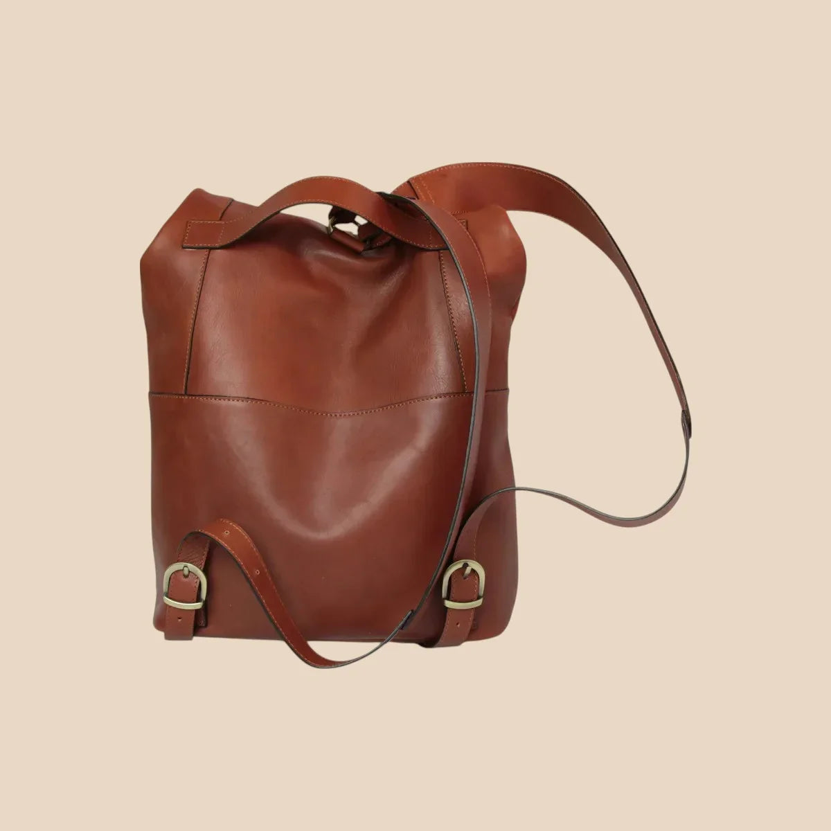 Full-Grain Leather Backpack - Image 16 | Bufalo d'Oro
