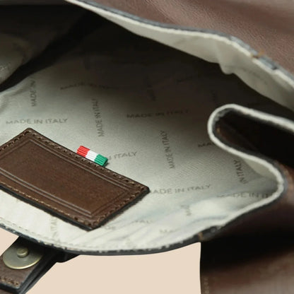 Full-Grain Leather Backpack - Image 23 | Bufalo d'Oro