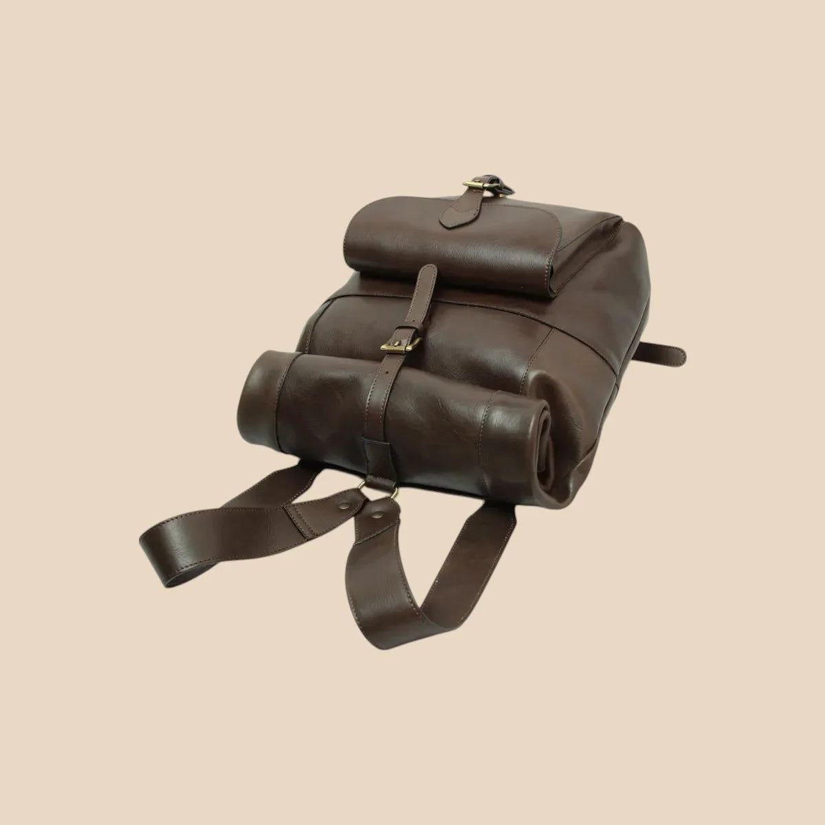 Full-Grain Leather Backpack - Image 7 | Bufalo d'Oro