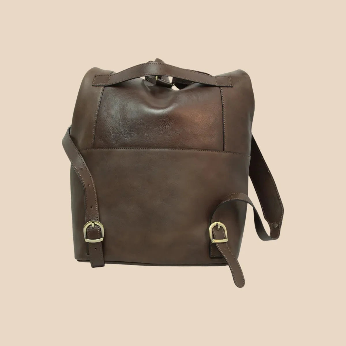 Full-Grain Leather Backpack - Image 6 | Bufalo d'Oro