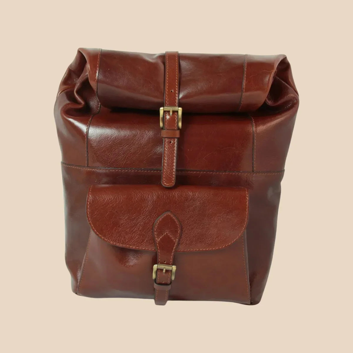 Full-Grain Leather Backpack - Image 27 | Bufalo d'Oro