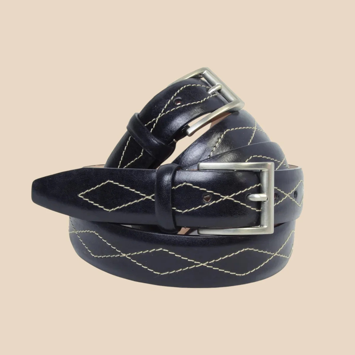 Leather Belt Wide 1,38" - Image 3 | Bufalo d'Oro