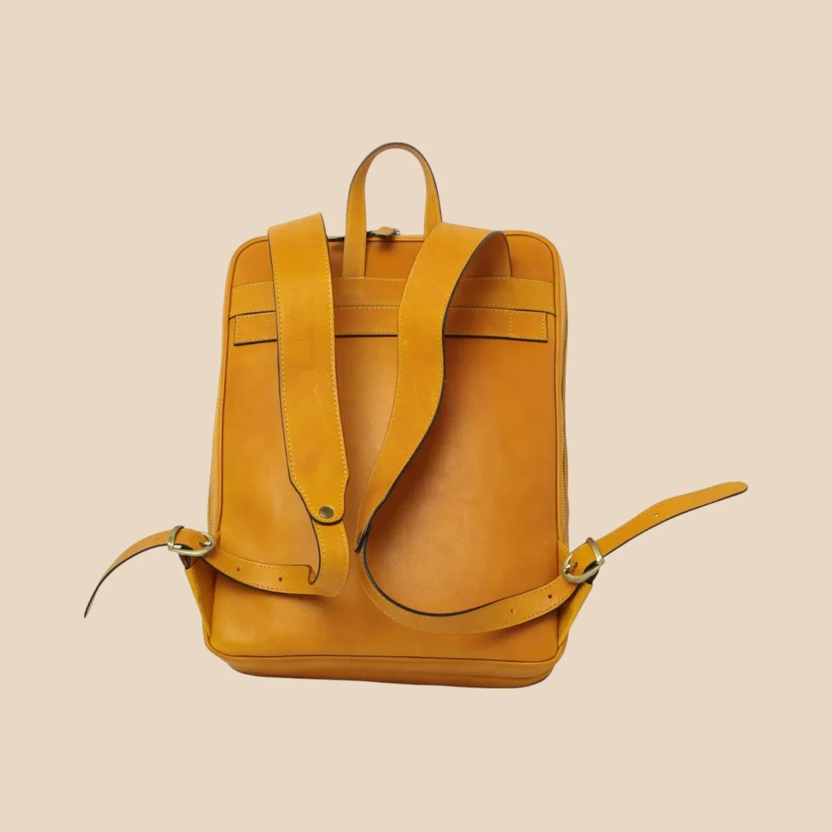 Leather Back Pack With Backside Troller Strap - Image 23 | Bufalo d'Oro