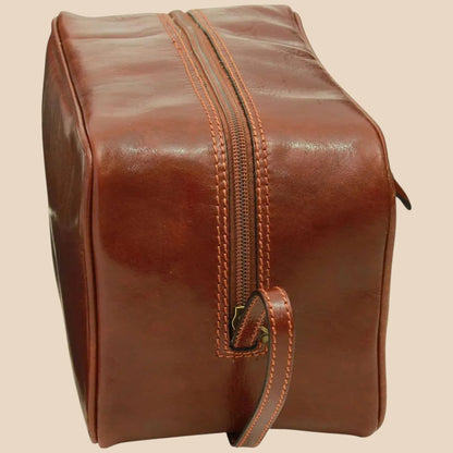 Full-grain Calfskin Leather Beauty Case - Image 8 | Bufalo d'Oro