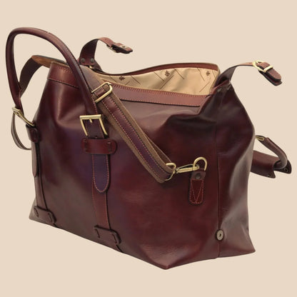 Cowhide Leather Travel Bag - Image 5 | Bufalo d'Oro