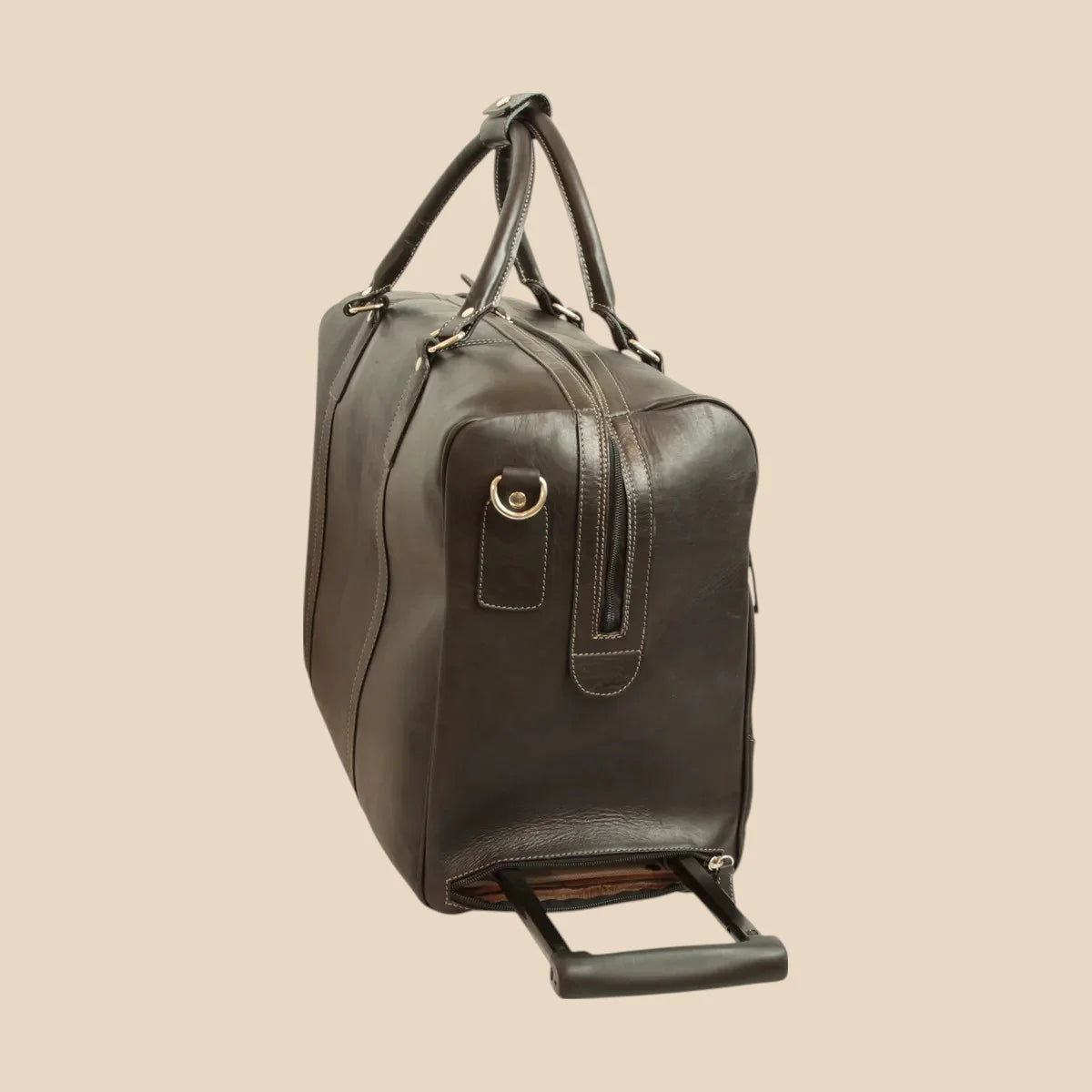 Oiled Calfskin Leather Duffel Bag - Image 26 | Bufalo d'Oro