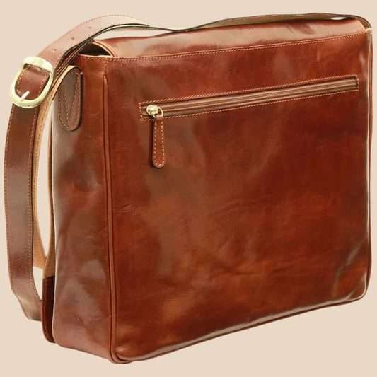 Cowhide Leather Messenger Bag - Image 2 | Bufalo d'Oro