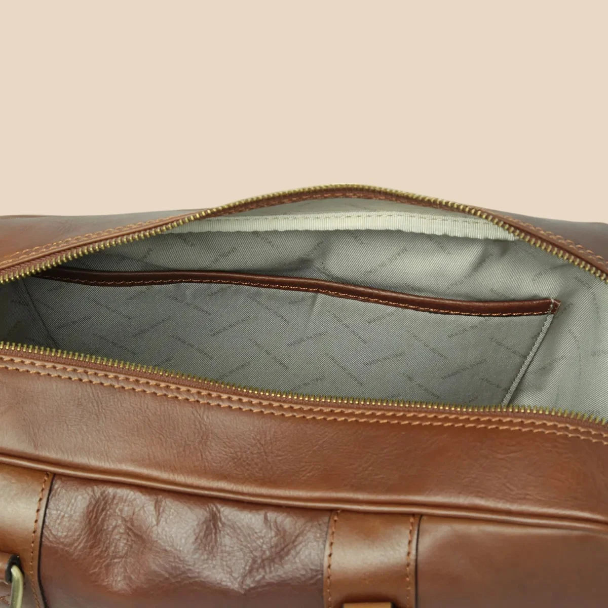 Soft Calfskin Leather Briefcase - Image 11 | Bufalo d'Oro