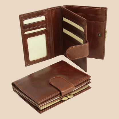 Three Part Leather Wallet With Coin Pocket - Image 2 | Bufalo d'Oro