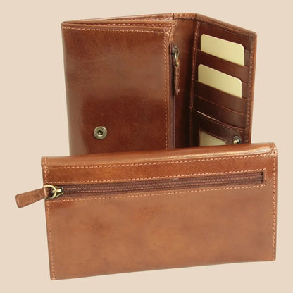 Women's Leather Wallet With External Pocket - Image 3 | Bufalo d'Oro