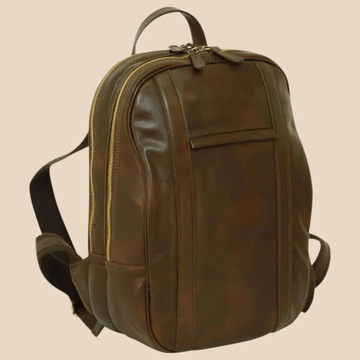 Soft Calfskin Leather Laptop Backpack - Image 7 | Bufalo d'Oro