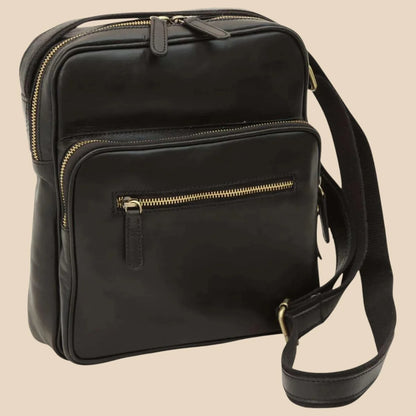 Small Leather Bag With Zip Closures - Image 6 | Bufalo d'Oro