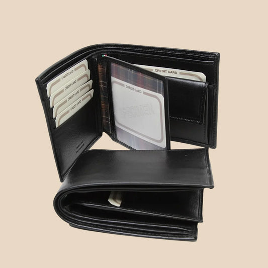 Leather Wallet With Card Holder And RFID - Image 1 | Bufalo d'Oro