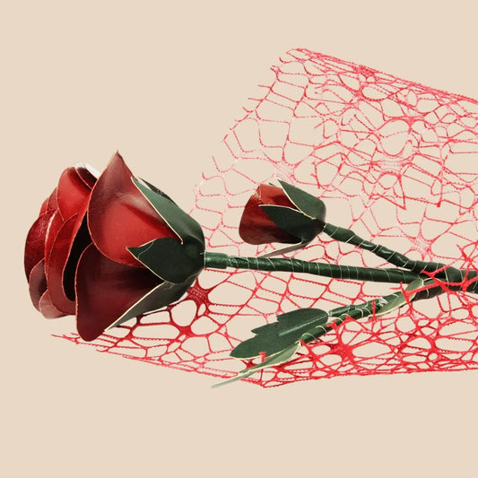 Leather Red Rose - Image 1 | Bufalo d'Oro